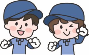 2人の業者さんが写っている写真