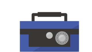 小型の金属製金庫