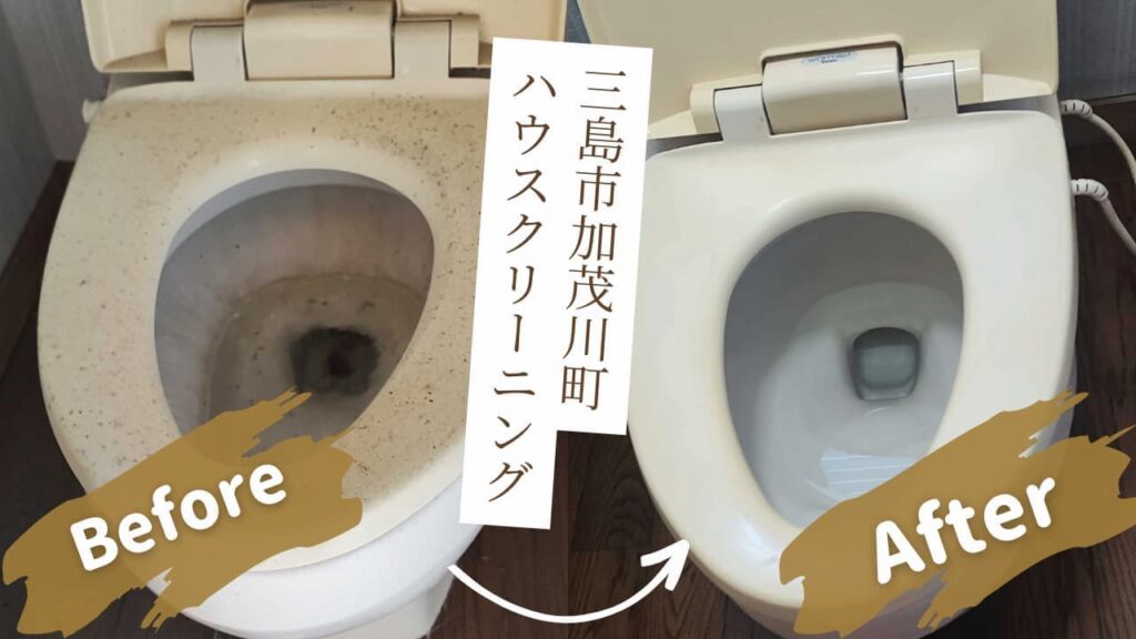 トイレのハウスクリーニング施工写真