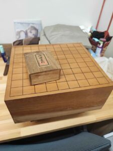 回収した将棋盤の写真